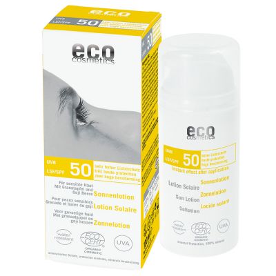 Eco Cosmetics SPF50 Sollotion goji granatäpple, 100ml ekologisk