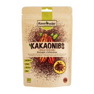 rawpowder kakaonibs criollo 150g ekologisk