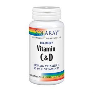 Solaray Vitamin C & D – Kosttillskott med vitamin C och D