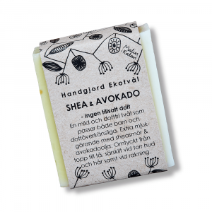 Ekologisk Tvål Shea & Avokado - Utan tillsatt doft, 110g
