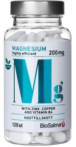 Köp BioSalma Magnesium 200mg, 120 tabletter på happygreen.se