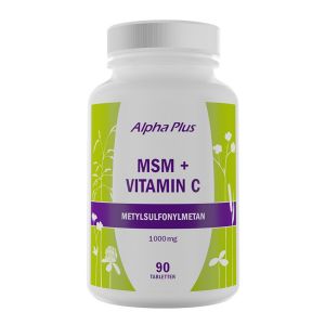 Alpha Plus MSM + Vitamin C  – Ett kosttillskott