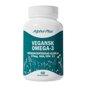 Alpha Plus Vegansk Omega 3 Algolja – Vegansk Omega 3