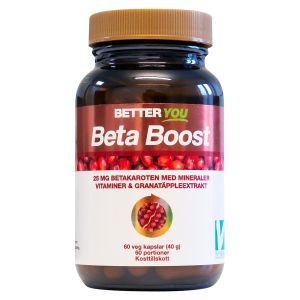 Better You Beta Boost – Tillskott med 25 mg betakaroten & antioxidanter