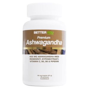 Better You Premium Ashwagandha – Tillskott med 400mg Ashwagandha