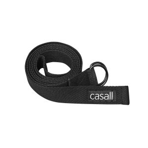Casall Yoga Strap Black Eco – En försärkt Yoga-rem