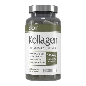 Elexir Pharma Kollagen Hydrolyserat 120 tabletter