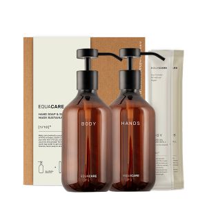 Equa Duo Pack Hand & Body 2 flaskor + 2 refill – Ekologisk handtvål & duschgel