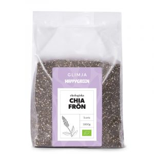 Glimja Happy Green Chiafrön 1000 gram – Ekologiska chiafrön