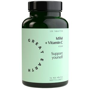 Great Earth MSM + Vitamin C 120 tabletter på happygreen.se