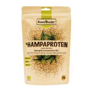 rawpowder hampaprotein 50-300g pulver ekologisk