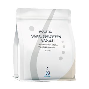 Köp Holistic Vassleprotein Vanilj 750g på happygreen.se