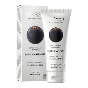 Mossa Skin Solutions Charcoal Scrub – ansiktsskrubb 