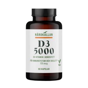 Närokällan D3 5000 Vegan – Ett extra starkt D-vitamin