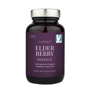 Nordbo Elderberry Defence – Tillskott med fläderbär, zink & c-vitamin