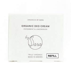 Organics by Sara Organic Deo Cream Refill Peppermint & Lemongrass