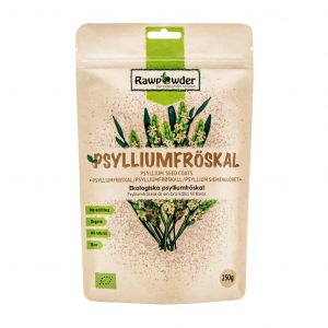 rawpowder psylliumfröskal, 250g pulver ekologisk