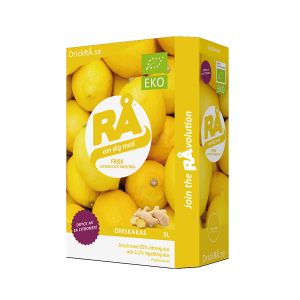 Köp RÅ Frisk - Citron Ingefära Bag-in-Box 3l på Happy Green