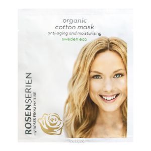 Rosenserien Organic Cotton Mask – naturlig serummask