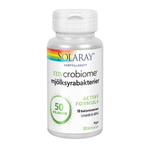 Solaray Mycrobiome Active – Tillskott med mjölksyrabakterier