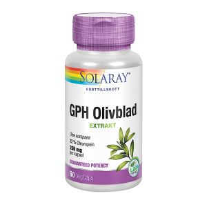 Solaray GPH Olivblad, 60 kapslar
