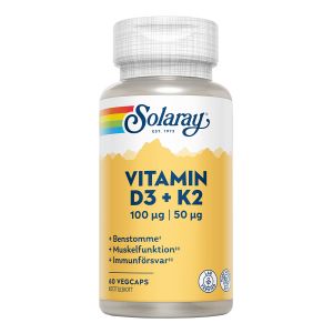 solaray vitamin d 3 o k 2 60 kapslar