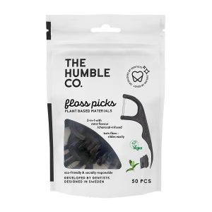 The Humble Co Dental Floss Charcoal Picks 50 p