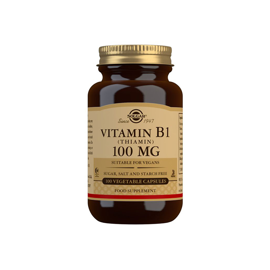 Solgar Vitamin B1 Thiamin 100mg, 100 kapslar