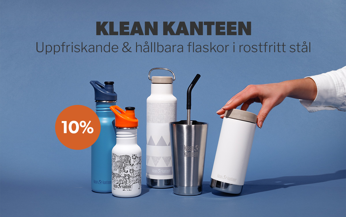 Kampanj  flaskor i rostfritt stål från Klean Kanteen